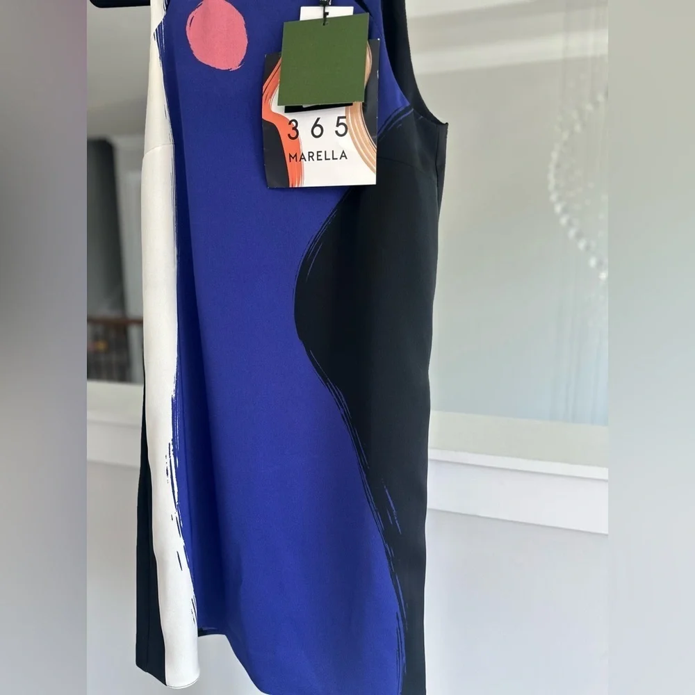 Marella By Max Mara Purple Colorblock Shift Dress